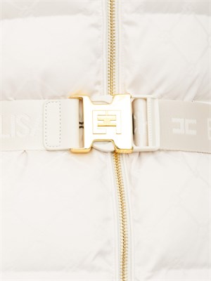 Piumino Elisabetta Franchi in tessuto bianco in DONNA