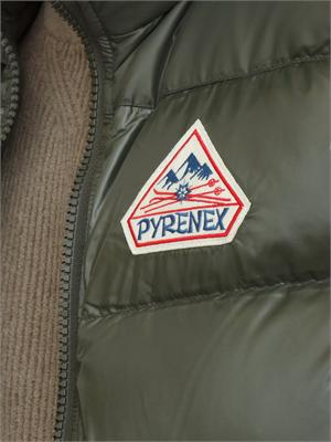 Gilet verde John Pyrenex unisex in piuma d'oca, idrorepellente e antivento in UOMO