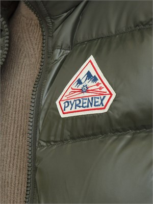 Gilet verde John Pyrenex unisex in piuma d'oca, idrorepellente e antivento in UOMO