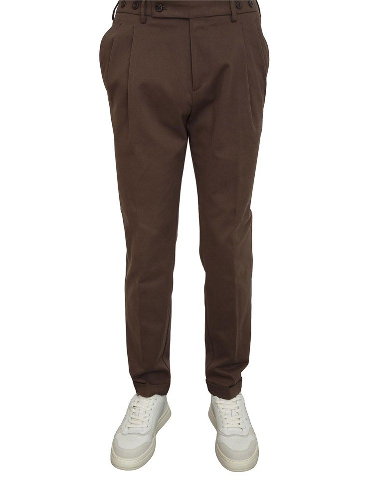 Pantaloni Barber Berwich in cotone mano calda marrone