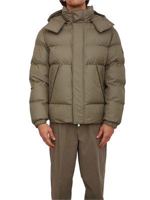 Giubbotto verde Boss uomo in tessuto idrorepellente in UOMO