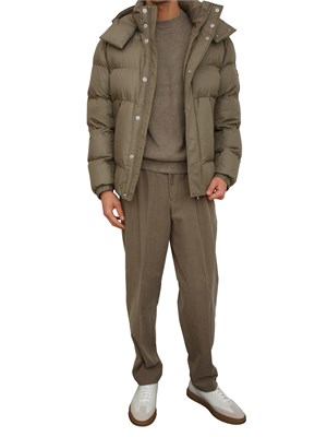 Giubbotto verde Boss uomo in tessuto idrorepellente in UOMO