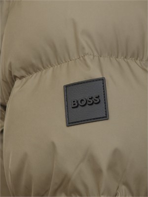 Giubbotto verde Boss uomo in tessuto idrorepellente in UOMO