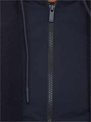 Giacca giubbotto Boss uomo in velluto blu in UOMO