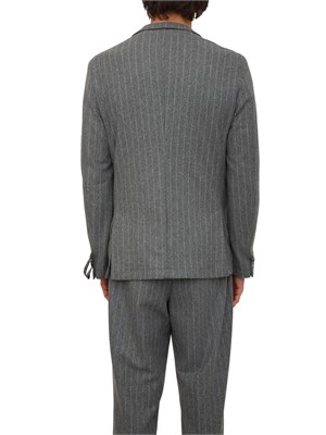 Giacca Boss uomo in lana gessata grigia in UOMO