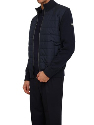 Giubbino Boss uomo in lana e cotone blu in UOMO