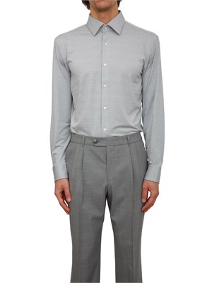 Camicia Boss uomo in maglina grigia in UOMO