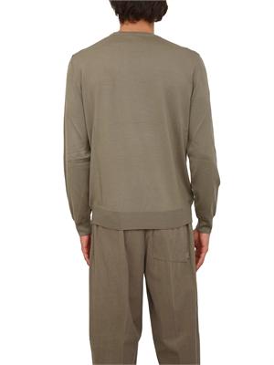Maglia Boss uomo in lana vergine verde in UOMO