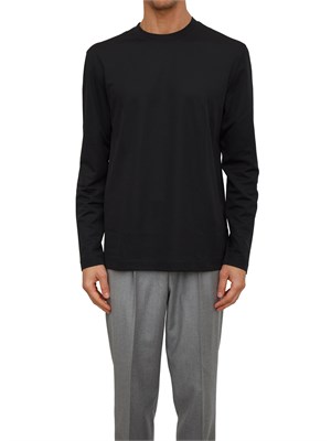 T-shirt m/l Boss uomo in cotone nero in UOMO