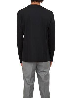 T-shirt m/l Boss uomo in cotone nero in UOMO