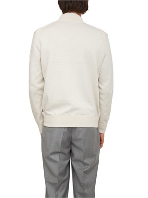 Giubbino Boss uomo in lana e cotone avorio in UOMO