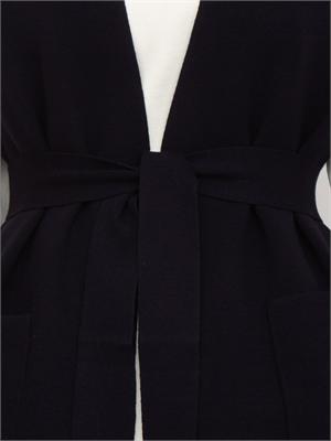 Gilet donna Abete Max Mara in viscosa punto tessuto blu in DONNA
