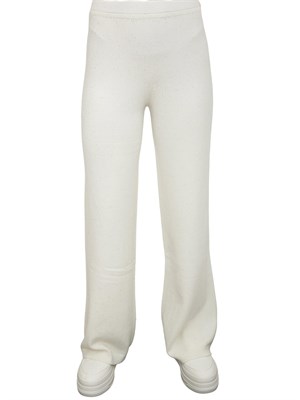 Pantalone palazzo Hinnominate donna in misto viscosa panna con paillettes in DONNA