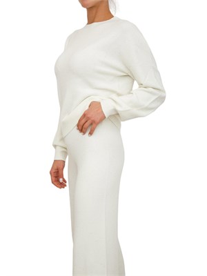 Maglia Hinnominate donna in misto viscosa panna con paillettes in DONNA