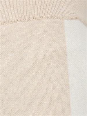 Pantaloni palazzo Hinnominate in misto viscosa beige e bianco in DONNA