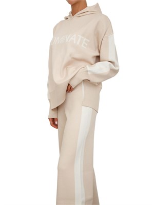 Maglia donna Hinnominate in misto viscosa beige e bianco in DONNA