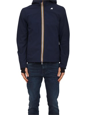 Giubbino uomo Jacko K-Way in tessuto tecnico blu in UOMO