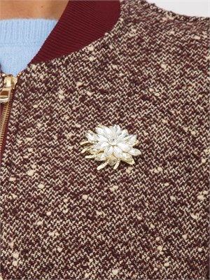 Giubbotto Eliano di Kocca in misto lana bordeaux in DONNA