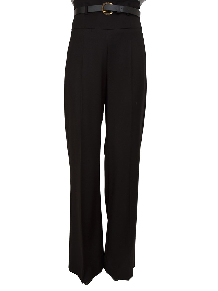 Pantaloni Fidele Kocca in viscosa nera
