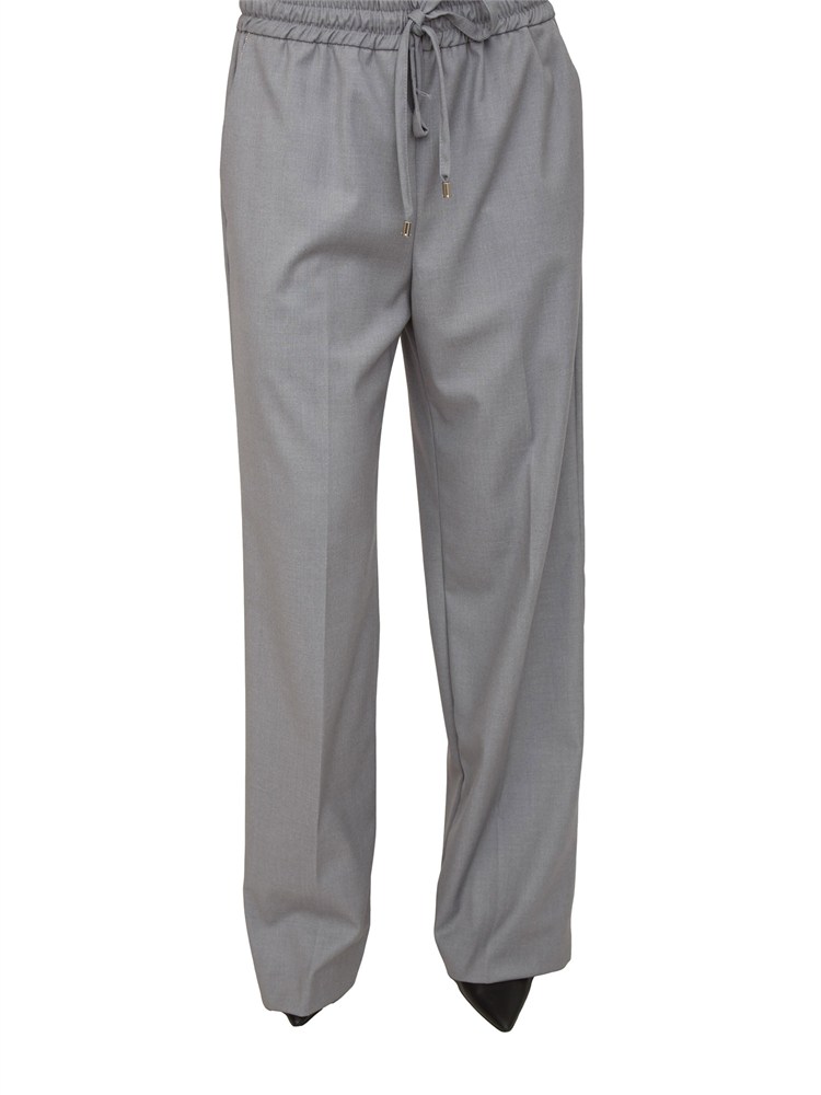 Pantaloni Francisco Kocca in misto viscosa grigia
