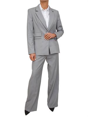 Pantaloni Francisco Kocca in misto viscosa grigia in DONNA