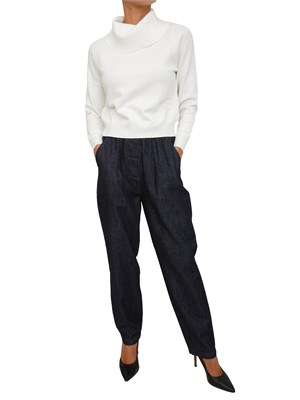 Maglia Aviera Kocca in misto viscosa bianca in DONNA