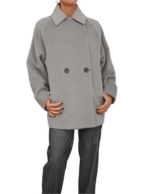 Giaccone Ariano Max Mara caban doppiopetto grigio in DONNA