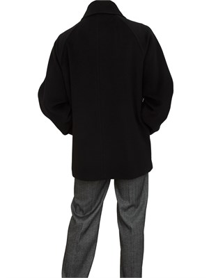 Giaccone Ariano Max Mara caban doppiopetto nero in DONNA