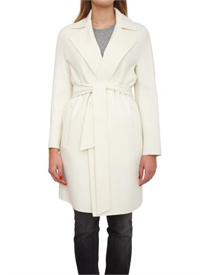 Cappotto Ajaccio Max Mara in lana, seta e cashmere bianco in DONNA