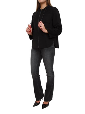 Giaccone Mina di Max Mara in lana, cashmere e seta nero in DONNA