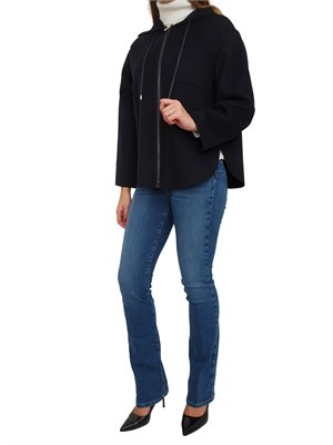 Giaccone Mina di Max Mara in lana, cashmere e seta blu in DONNA