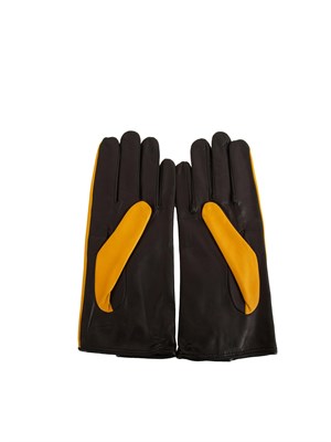 Guanti Alexa Fairchild in vera pelle gialla in DONNA