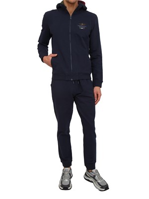 Tuta uomo Aeronautica Militare in cotone blu (felpa+pantalone) in UOMO