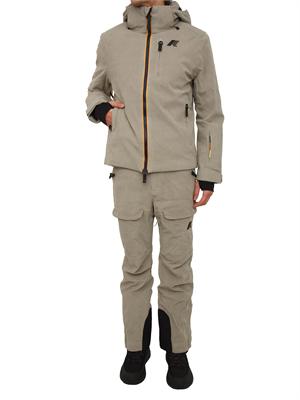 Giacca da sci Lamet K-Way uomo in velluto beige a coste in UOMO