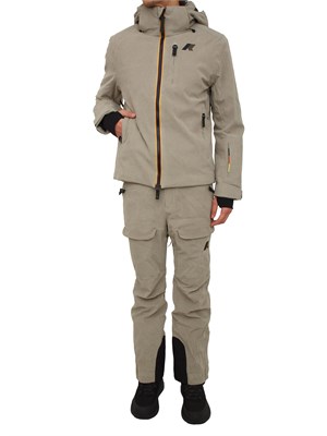 Giacca da sci Lamet K-Way uomo in velluto beige a coste in UOMO
