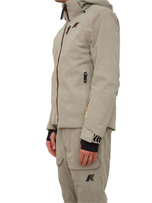 Giacca da sci Lamet K-Way uomo in velluto beige a coste in UOMO
