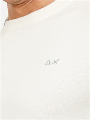 Maglia uomo Sun68 in lana e cotone bianco in UOMO