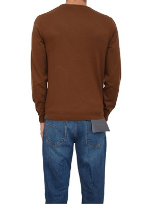 Maglia uomo Sun68 in lana e cotone marrone in UOMO