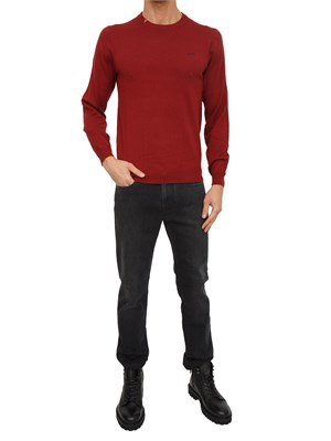 Maglia uomo Sun68 in lana e cotone rosso in UOMO