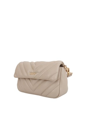 Borsa Liu Jo Lunny XS in ecopelle matelassÉ beige in DONNA
