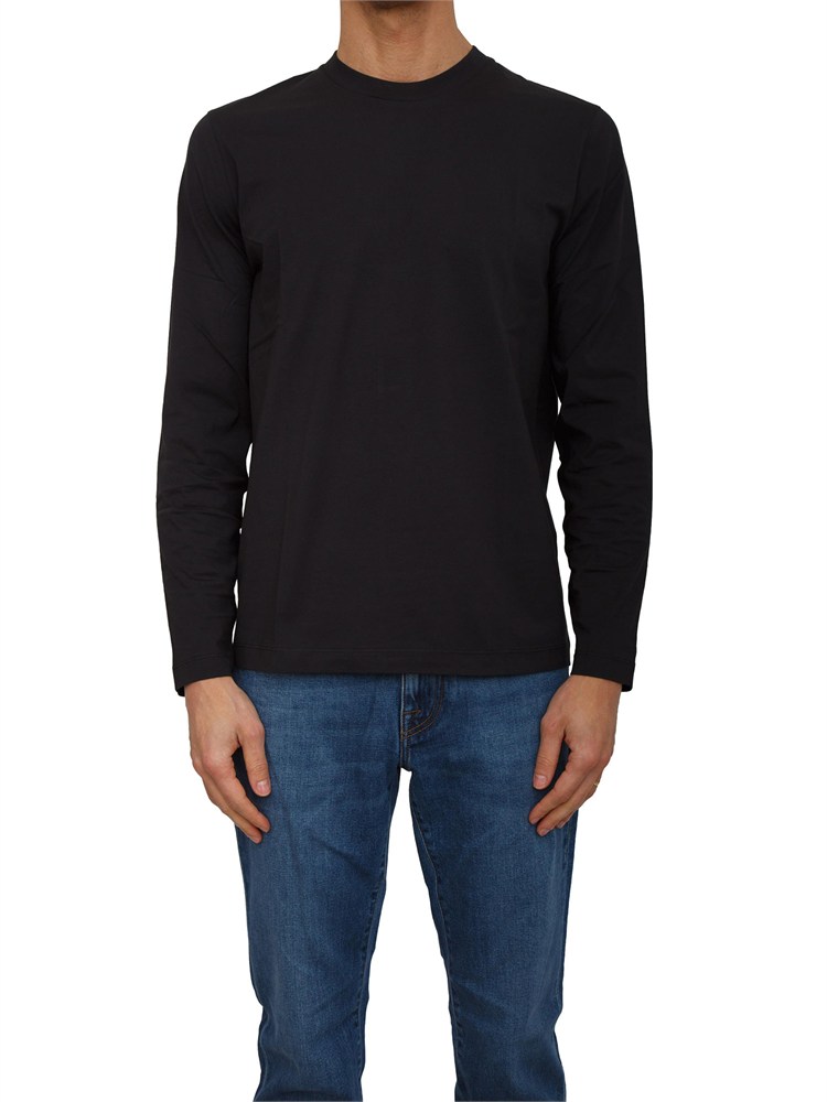 T-shirt uomo Corneliani in cotone nero