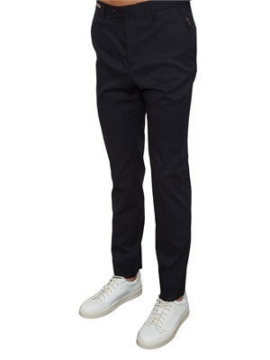 Pantaloni Corneliani in misto lana blu in UOMO