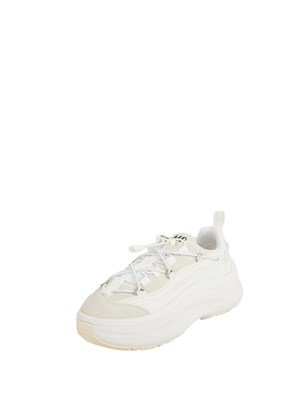 Sneakers Moon247 Xlace Moon Boot in pelle e tessuto bianco in DONNA