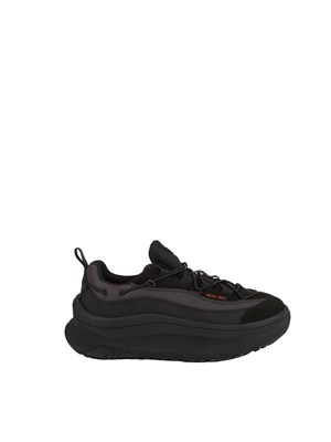 Sneakers Moon247 Xlace Moon Boot in pelle e tessuto neri in UOMO