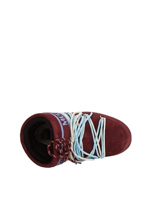 Moon Boot Icon Low unisex in camoscio burgundy in DONNA