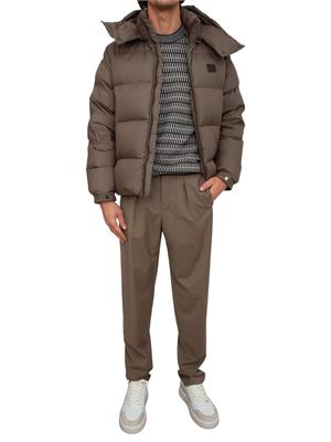 Piumino uomo Emporio Armani in nylon verde kaki in UOMO