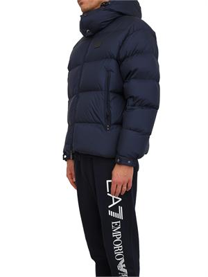 Piumino uomo Emporio Armani in nylon blu in UOMO