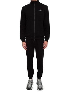 Tuta uomio EA7 Emporio Armani in cotone nero in UOMO