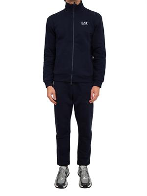 Tuta sportiva uomo EA7 Emporio Armani in cotone blu in UOMO