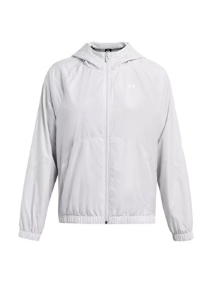 UNDER ARMOUR 1382698 0014 Felpa Fz Cap Bianco Donna in Abbigliamento